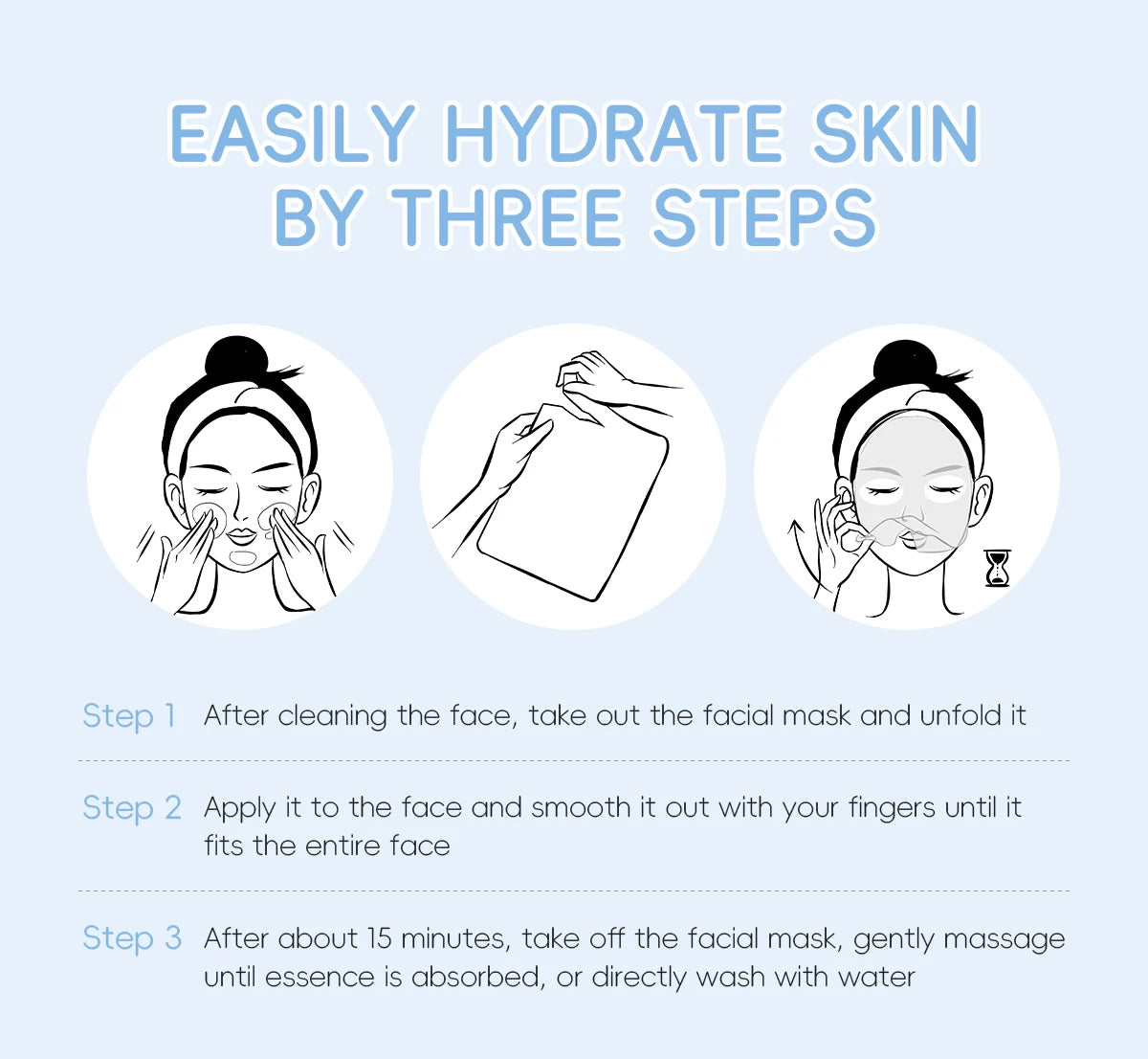 20 piece sheet mask set for deep moisturizing skincare
