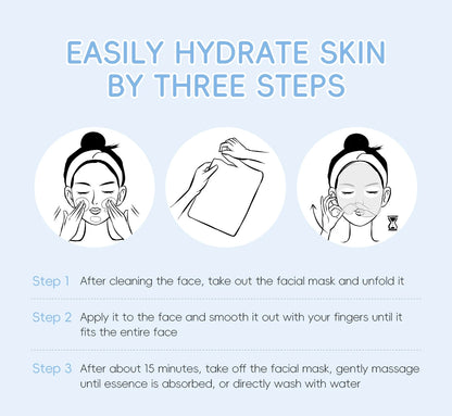 20 piece sheet mask set for deep moisturizing skincare
