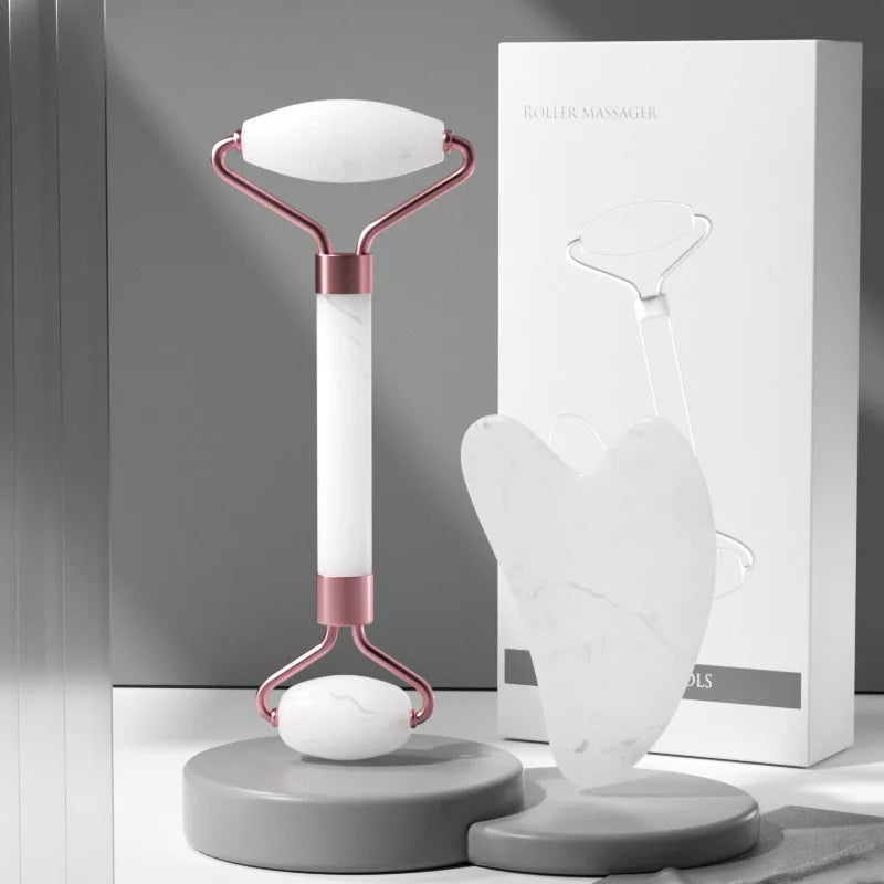 2Pcs Face Massager Roller | Guasha & Skin Care Tools