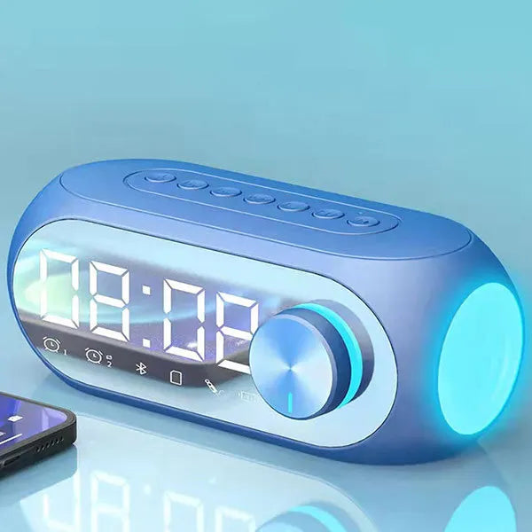Alarm Clock Radio FM Bluetooth Speaker Portable