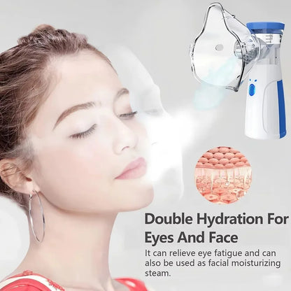 Portable facial steamer with nano-ion mist, facial spray, facial steamer, nebulizer, beauty humidifier, handheld device for mois