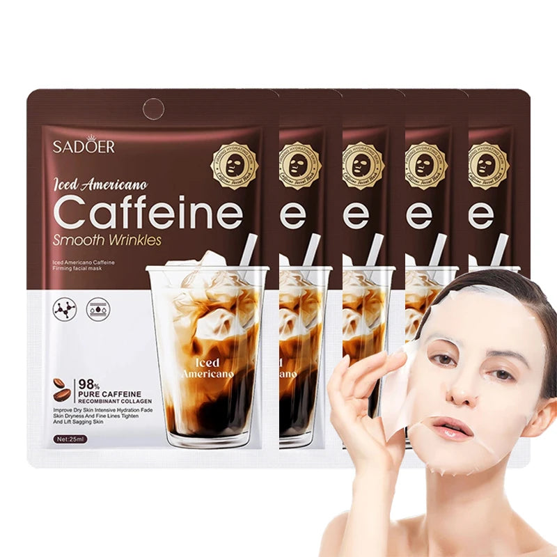 caffeine face mask for anti aging and glowing skin care
