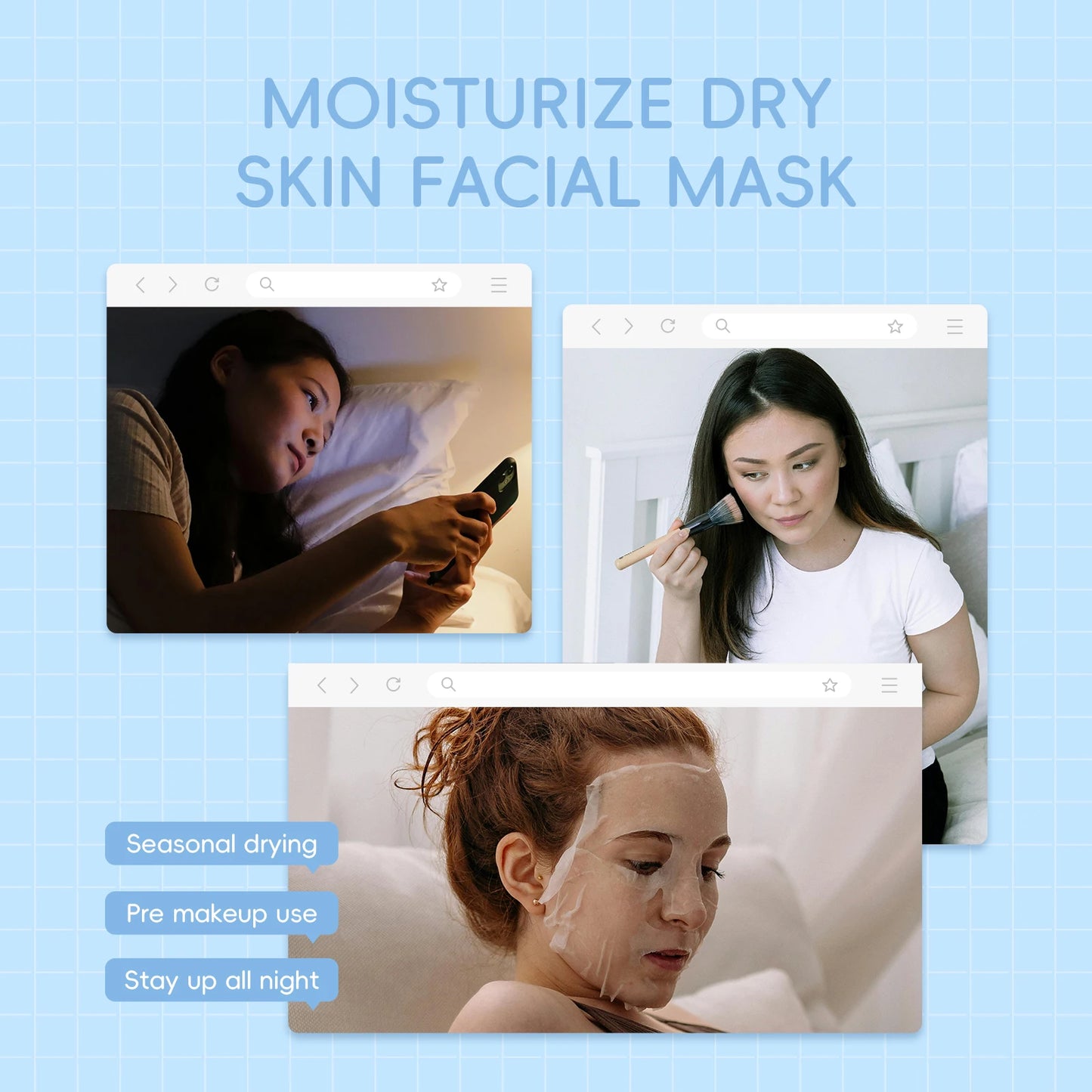 collagen facial mask for anti aging and firming care
