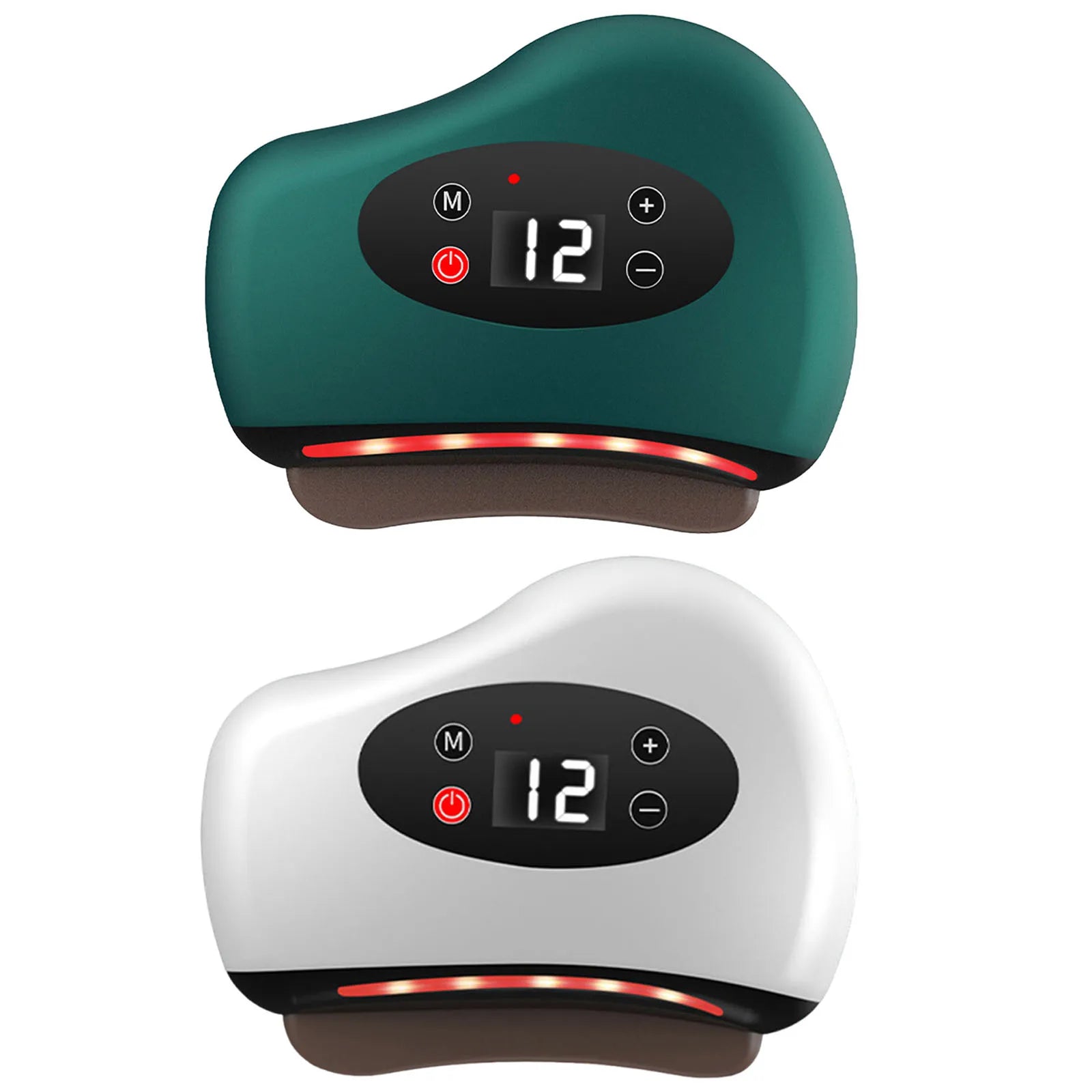 heated scraping massager for neck face and body care
