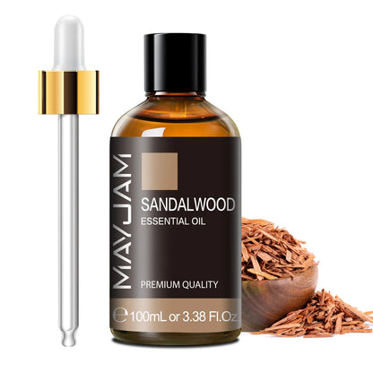 100ML Pure Plant Essential Oil Mint Bergamot Patchouli Citronella Lemongrass Chamomile Cedarwood For Reed Diffuser Humidifier