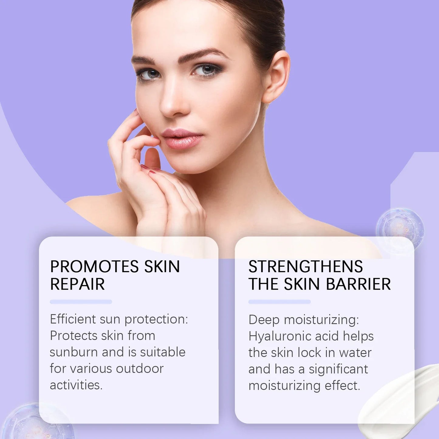 Sunscreen Cream Spf 90+ UV Protective Sunburn Repairing Cream Sun Block Isolation Lotion Moisturizing Oil-Control Face Body Care