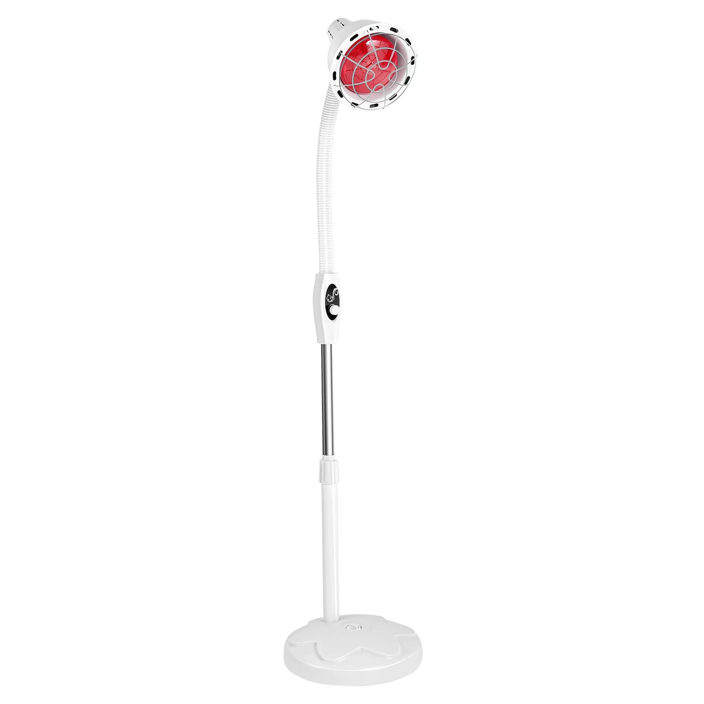 275W Adjustable Infrared Heat Lamp for Muscle&Joint Pain Relief, 360° Rotatable Infrared Therapeutic Light, 0-115℃ Temp Control