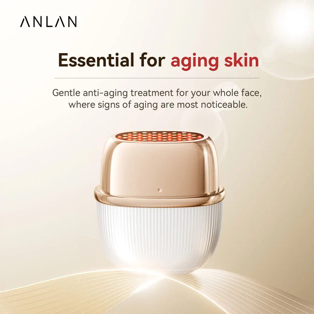 Multi‑Polar RF EMS Beauty Device – Facial Lifting, Skin Tightening & Anti‑Aging LED Therapy (24K Gold)