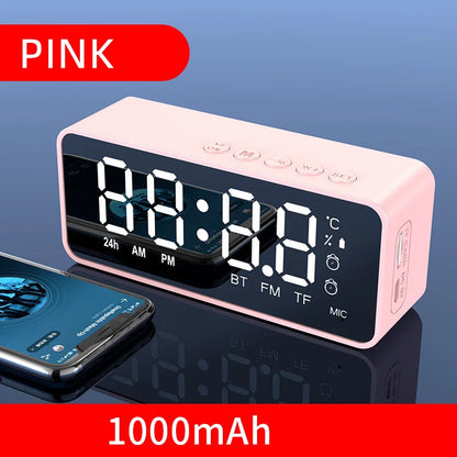 Alarm Clock Radio FM Bluetooth Speaker Portable