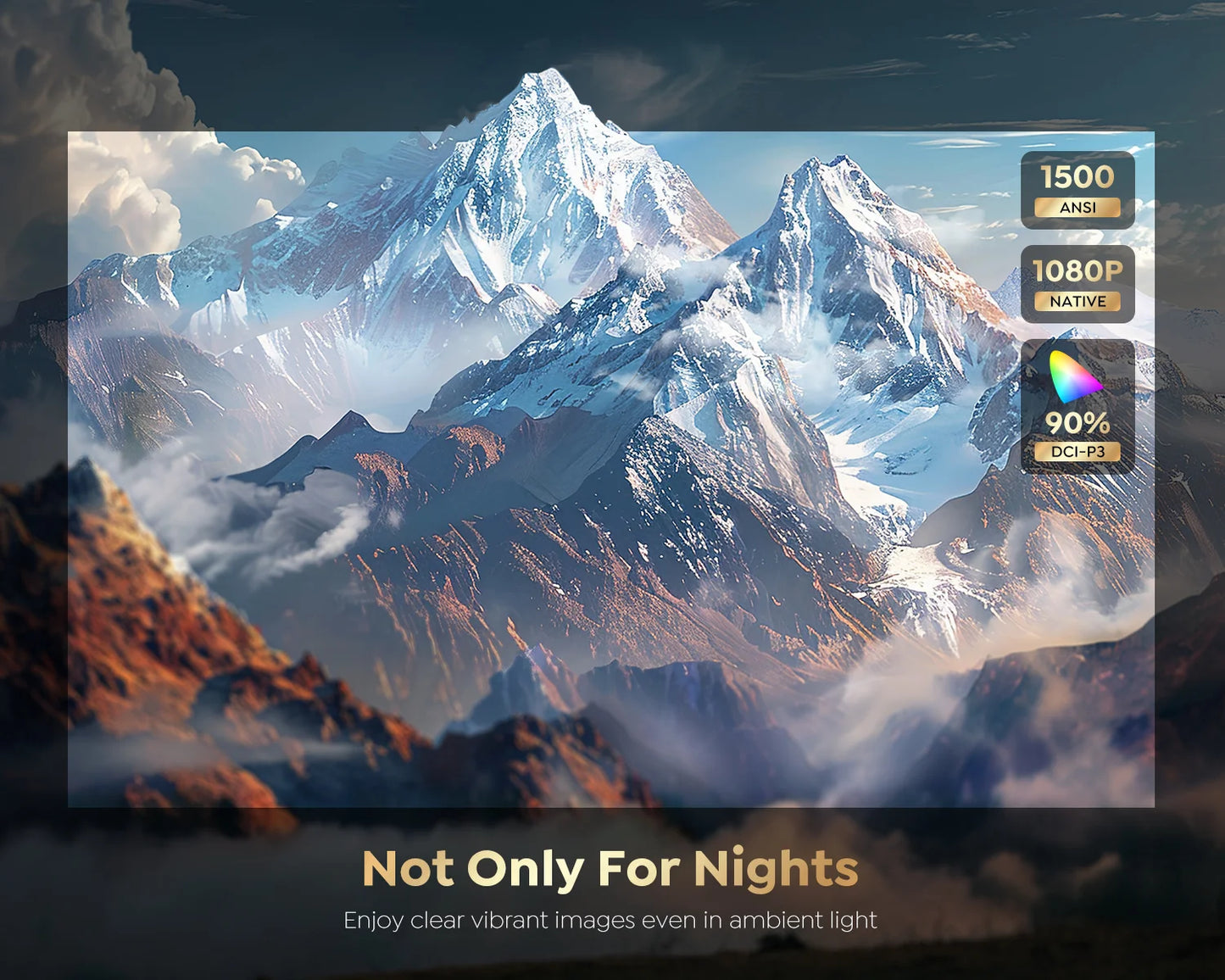 FHD Projector Bluetooth WiFi Projector Netflix Officially