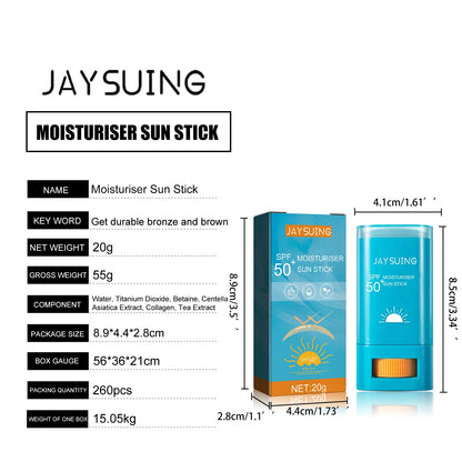 Moisturiser Sun Stick SPF50+ UV Protection Waterproof & Sweatproof Lightweight Non-Greasy Isolation Face Body Sunblock Stick