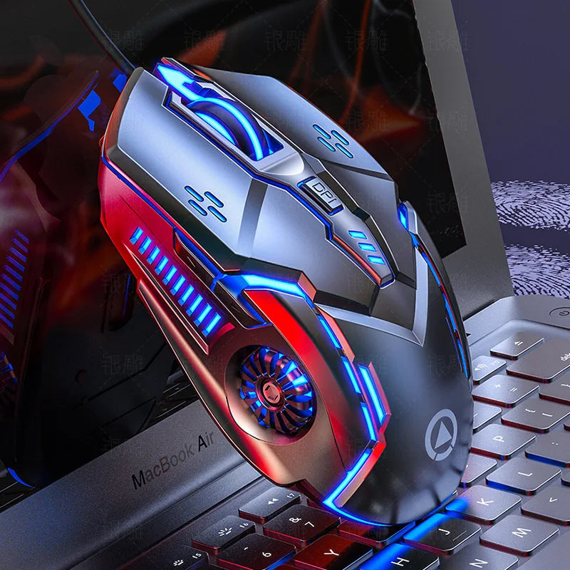 UTHAI Six key 3200PDI wired illuminated gaming mouse