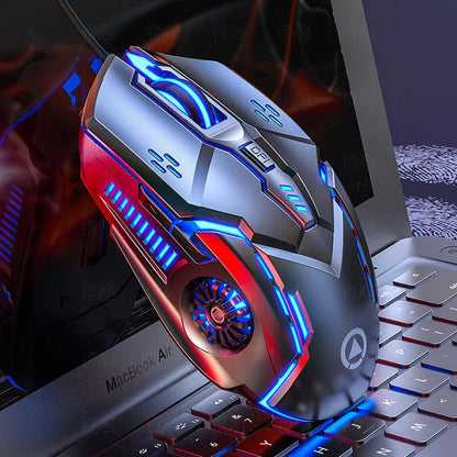 UTHAI Six key 3200PDI wired illuminated gaming mouse