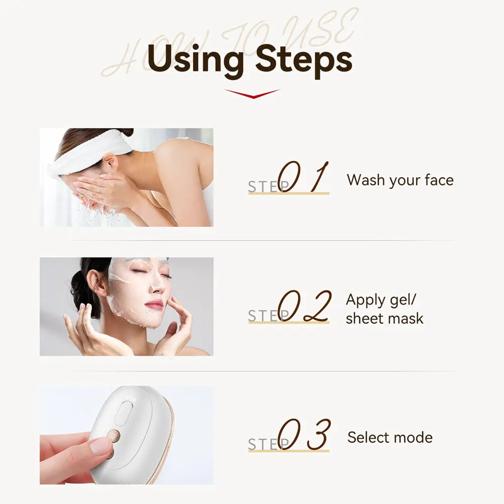 Multi‑Polar RF EMS Beauty Device – Facial Lifting, Skin Tightening & Anti‑Aging LED Therapy (24K Gold)