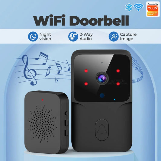 Tuya WiFi Doorbell Wireless Camera Bell for Home Security