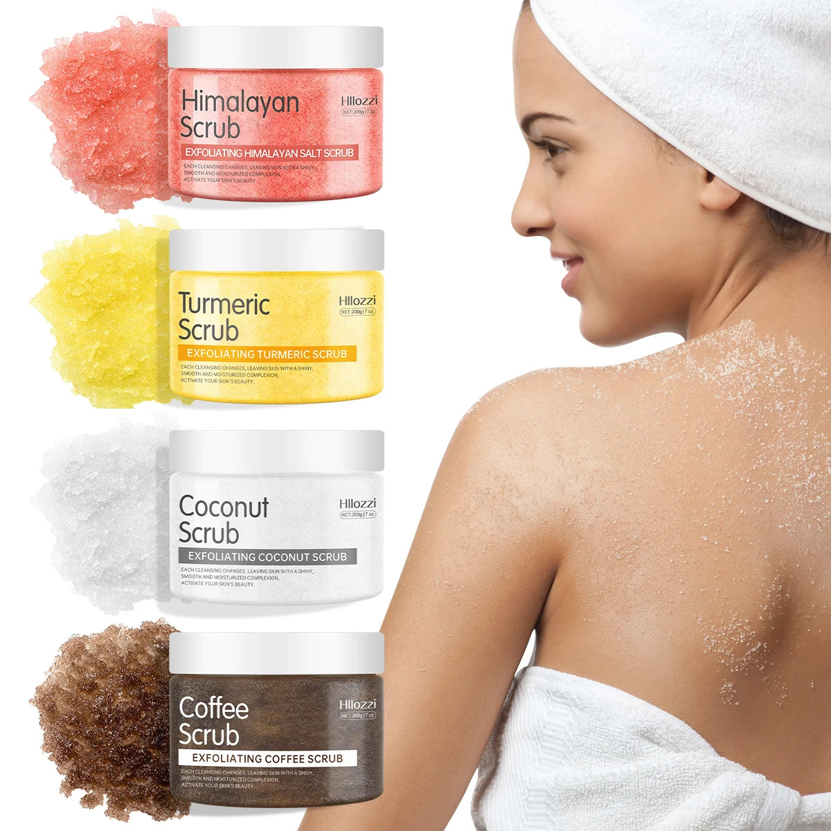 himalayan salt body scrub for deep exfoliating skin care
