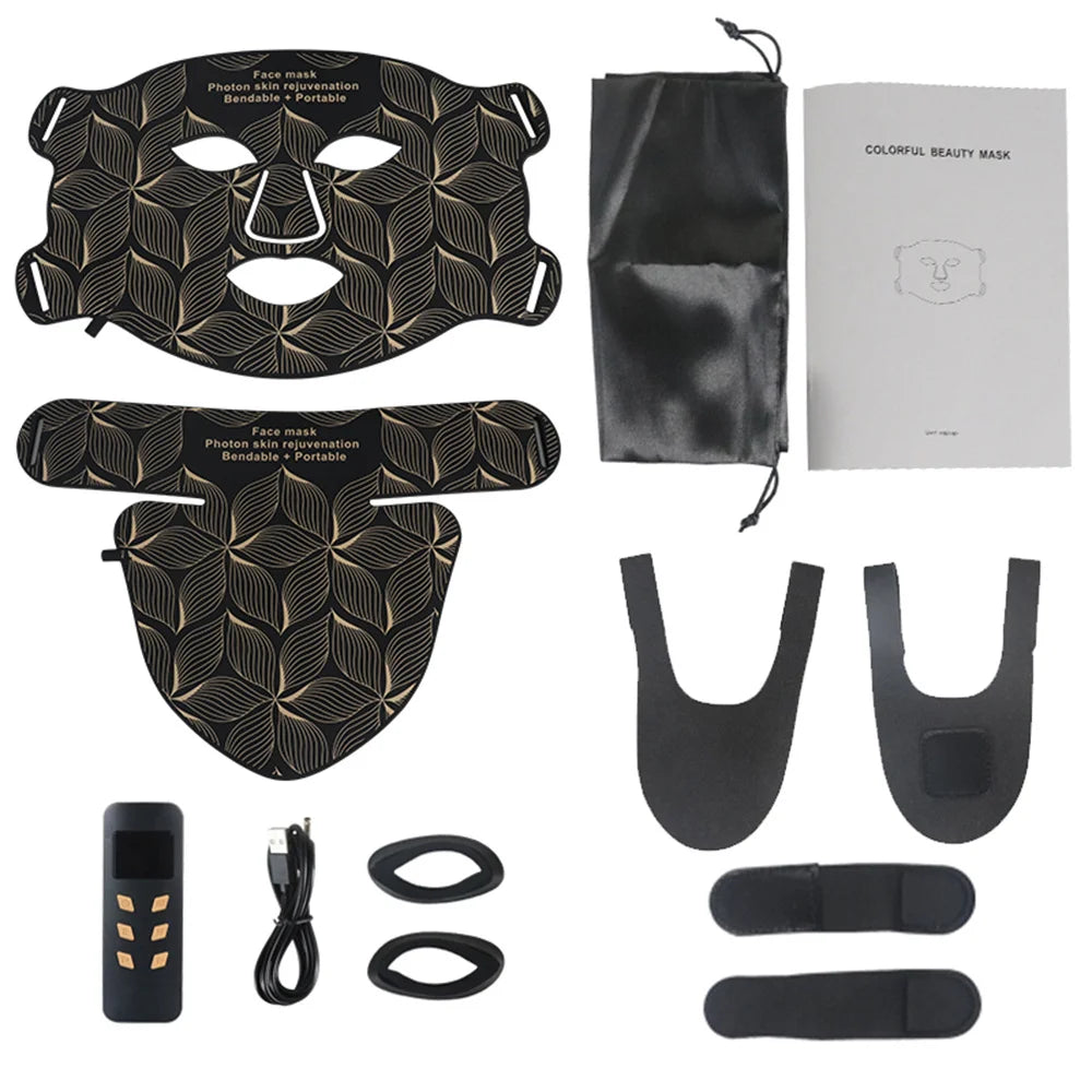 LED 8‑Color Face & Neck Mask – Anti‑Aging, Acne & Skin Tightening
