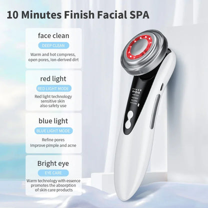 Electric Facial Massage Device Color Light Import