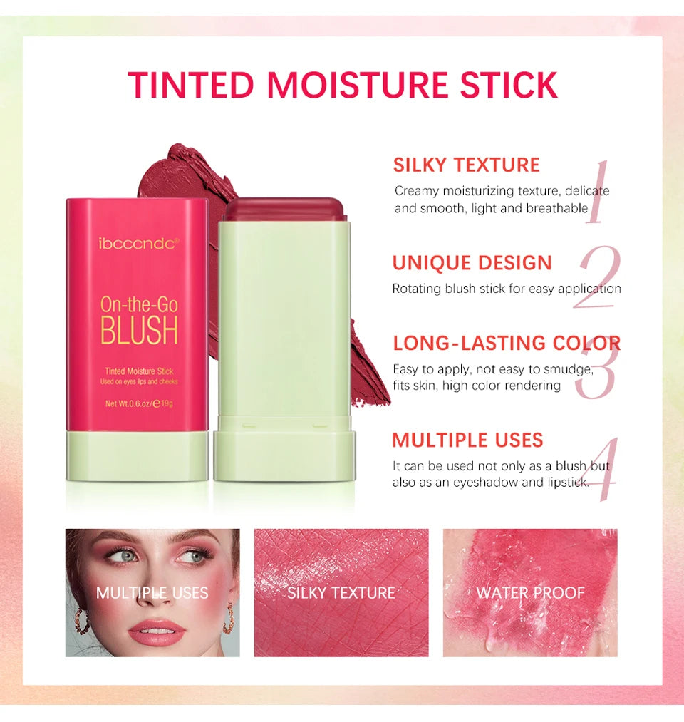 Multi‑Use Moisturizer Stick – Blush, Lips & Eyes Creamy Waterproof