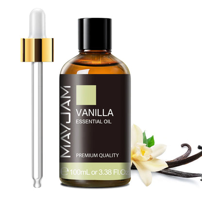 100ML Pure Plant Essential Oil Mint Bergamot Patchouli Citronella Lemongrass Chamomile Cedarwood For Reed Diffuser Humidifier