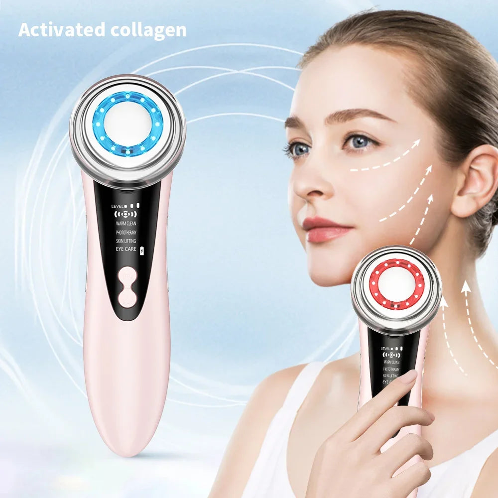 Electric Facial Massage Device Color Light Import