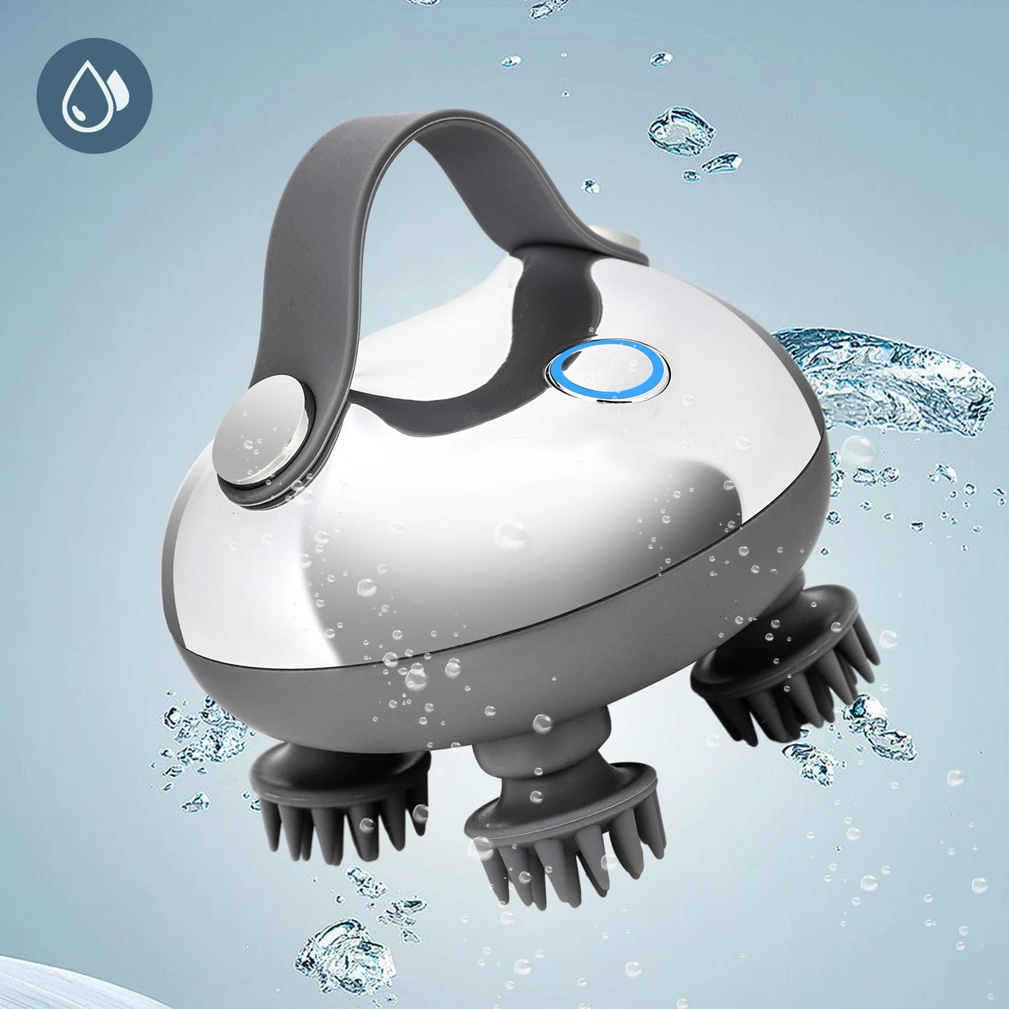 waterproof scalp massager for wet and dry use
