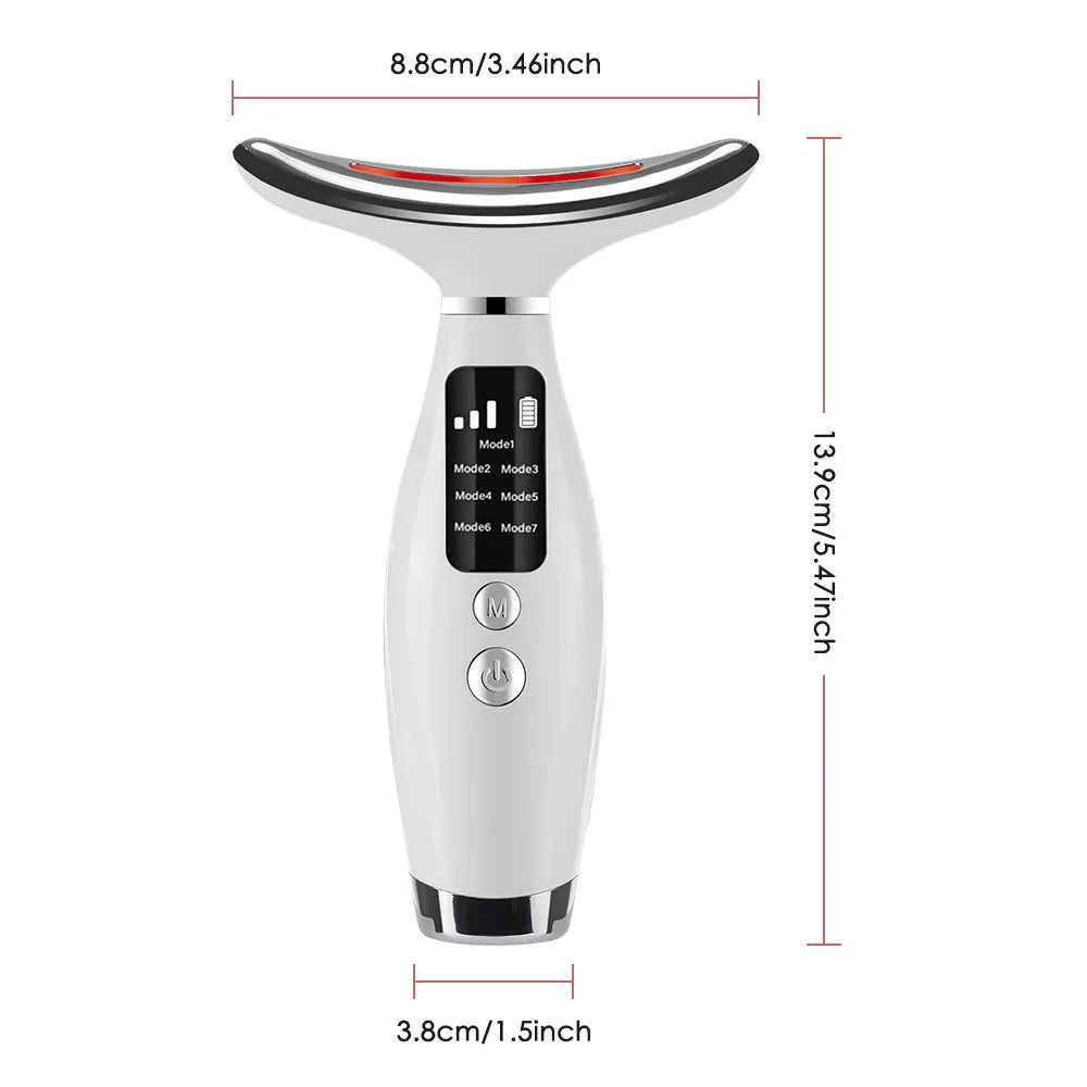 7‑in‑1 Neck & Face Massager for Women – Portable Skin Tightening & Daily Facial Care Tool