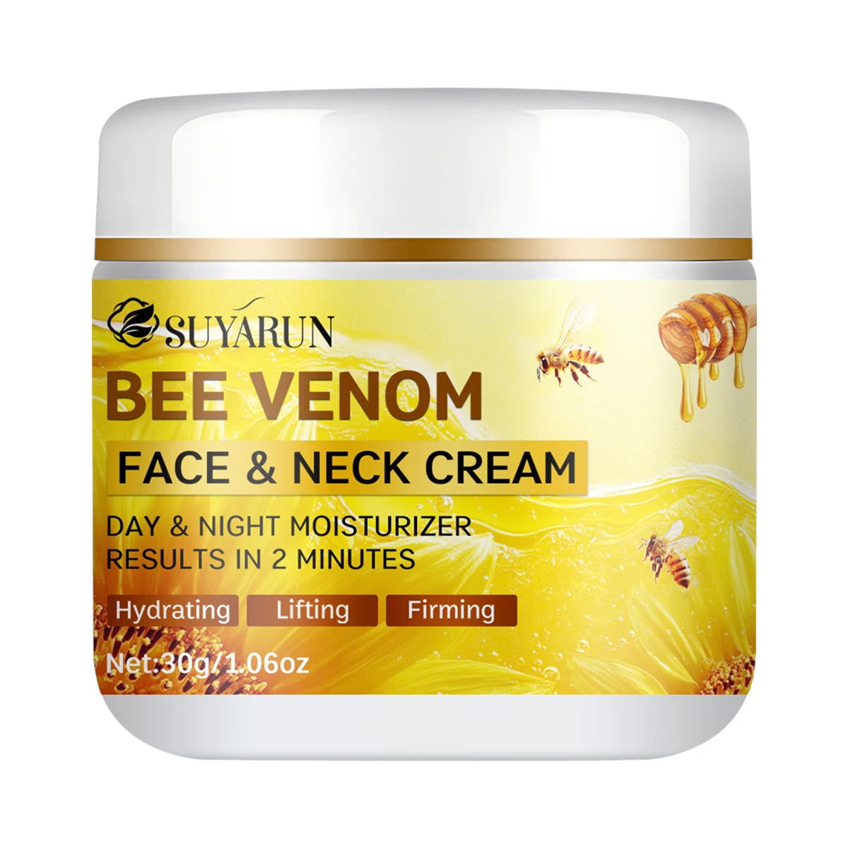 Bee Venom Collagen Anti-Aging Face Cream | Firming Lifting Moisturizer | Wrinkle Reduction | 24H Hydration.