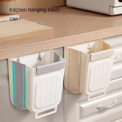 Foldable Trash Can – Wall Mounted Kitchen Cabinet Trash Bin