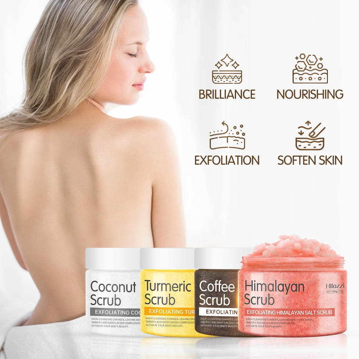 himalayan salt body scrub for deep exfoliating skin care
