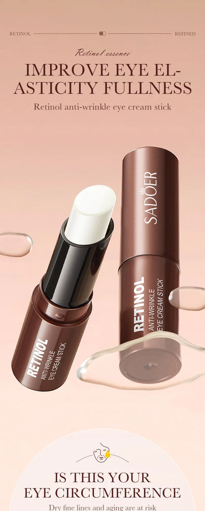 Retinol Eye Cream Stick Removing Anti Dark Circles Under the Eyes Moisturizing Firming Eyes Brighten Eye Skin Care Products