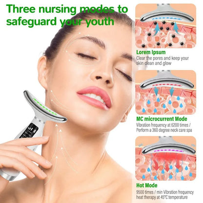 7‑in‑1 Neck & Face Massager for Women – Portable Skin Tightening & Daily Facial Care Tool