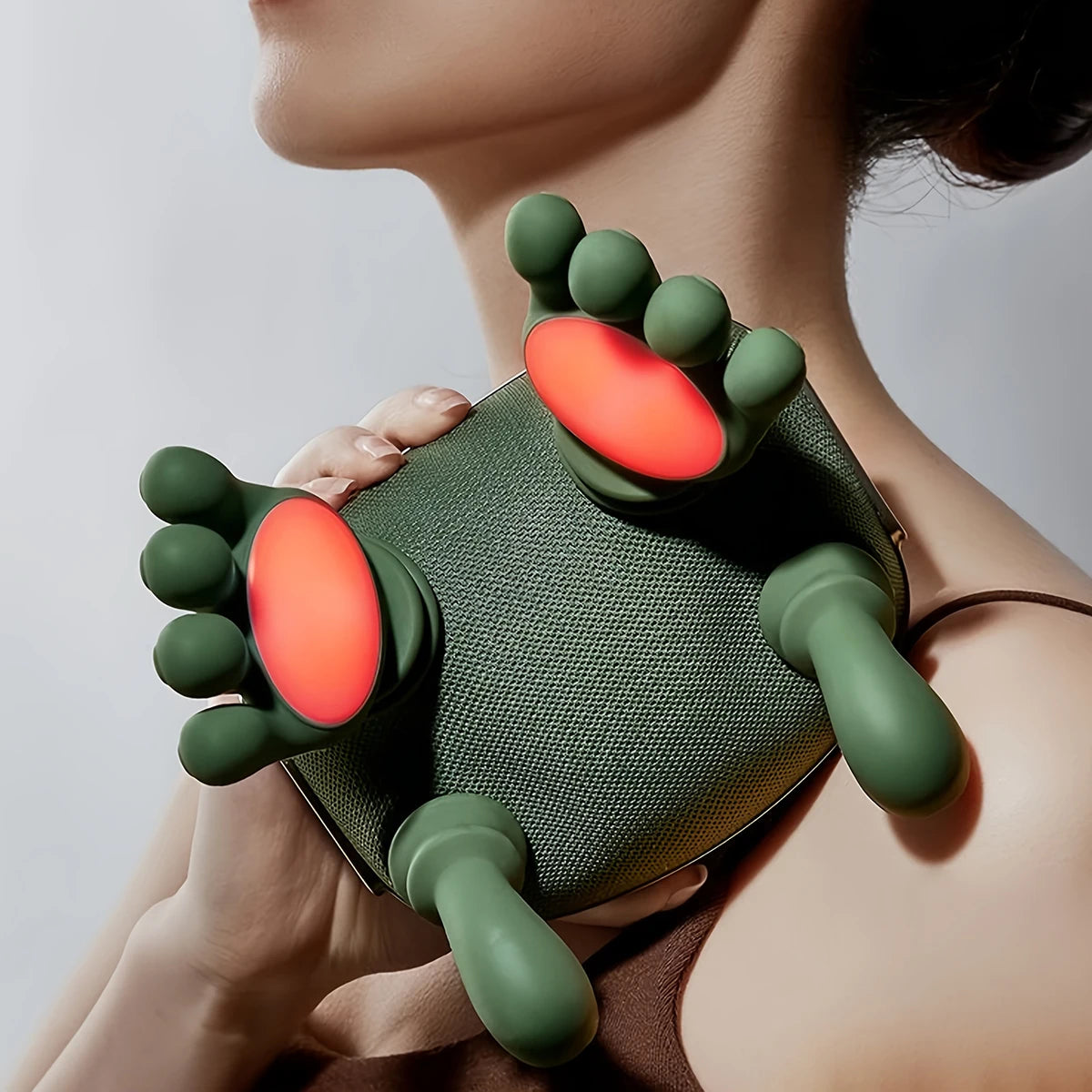 4D Bionic Finger Neck Shoulder Massager Wireless Neck Cervical Trapezius Kneading Massage Shawl Brushless Motor Neck