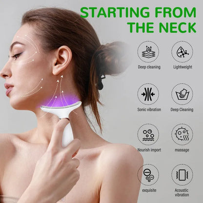 7‑in‑1 Neck & Face Massager for Women – Portable Skin Tightening & Daily Facial Care Tool