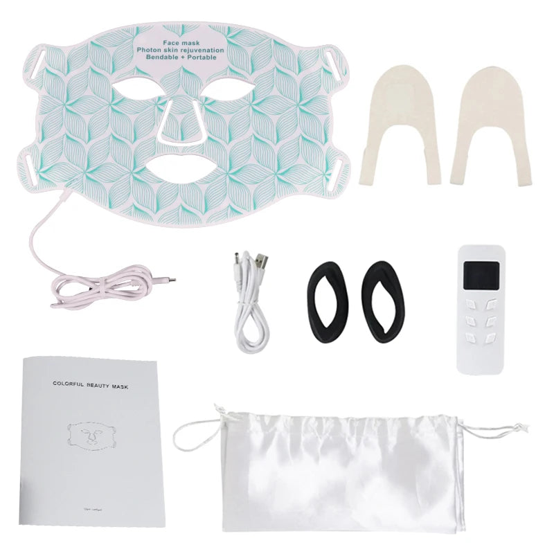LED 8‑Color Face & Neck Mask – Anti‑Aging, Acne & Skin Tightening