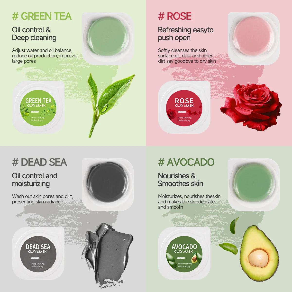 facial mud masks for pore cleansing and hydration care
