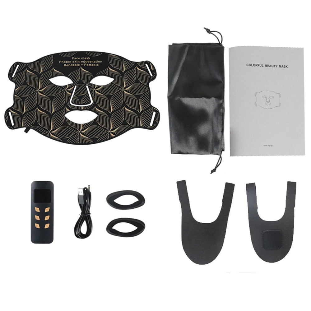 LED 8‑Color Face & Neck Mask – Anti‑Aging, Acne & Skin Tightening