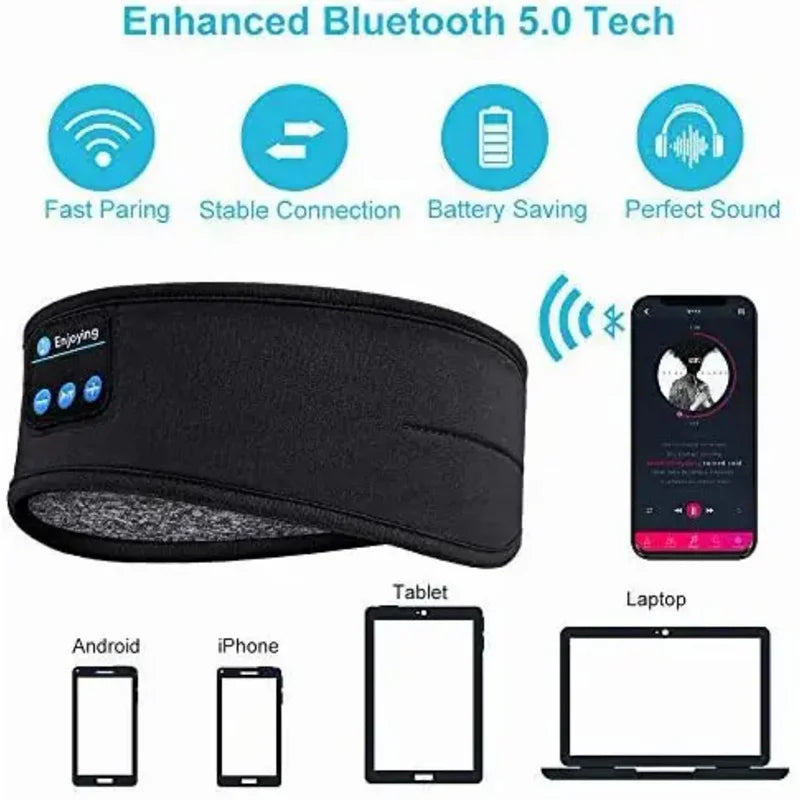 Sleep Mask Bluetooth Sleeping Headphones Headband