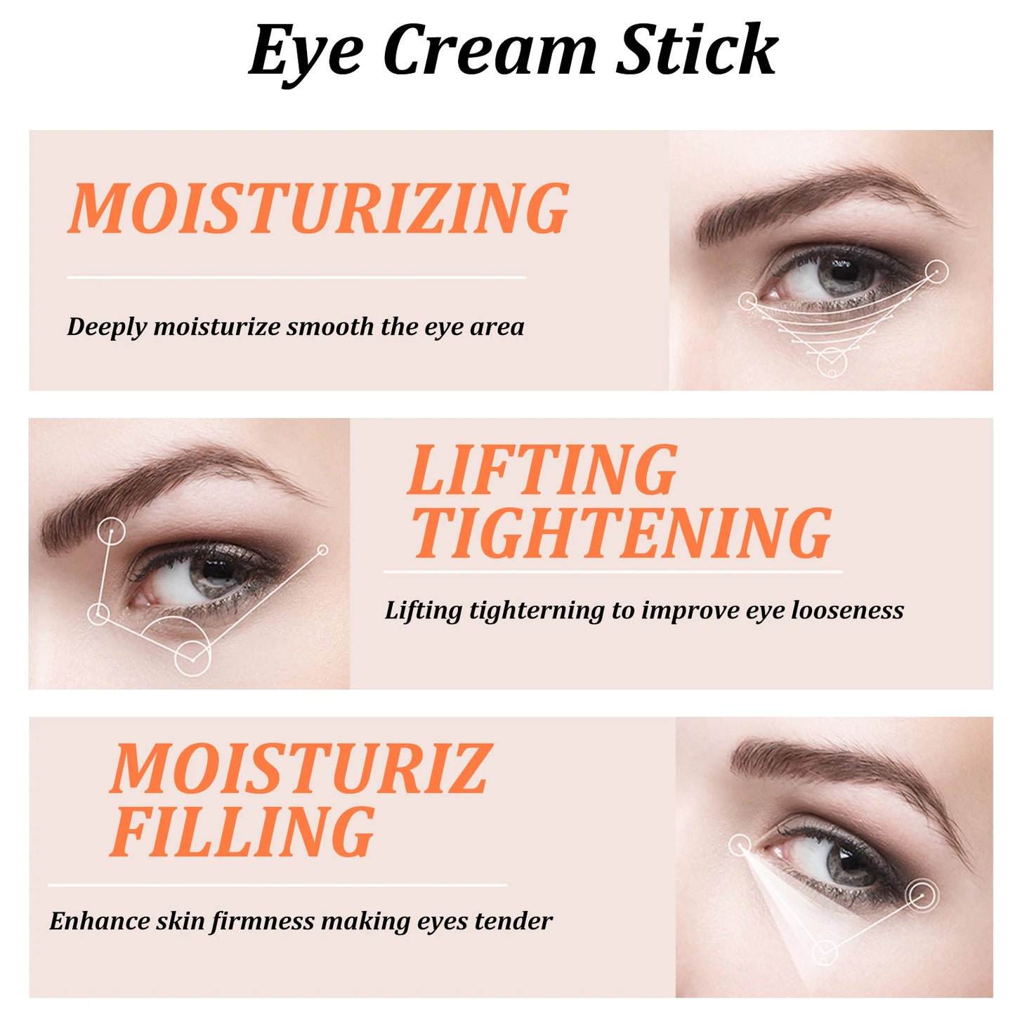 Snail Collagen Eye Cream Stick – Anti‑Wrinkle, Dark Circle Brightening & Firming Treatment
