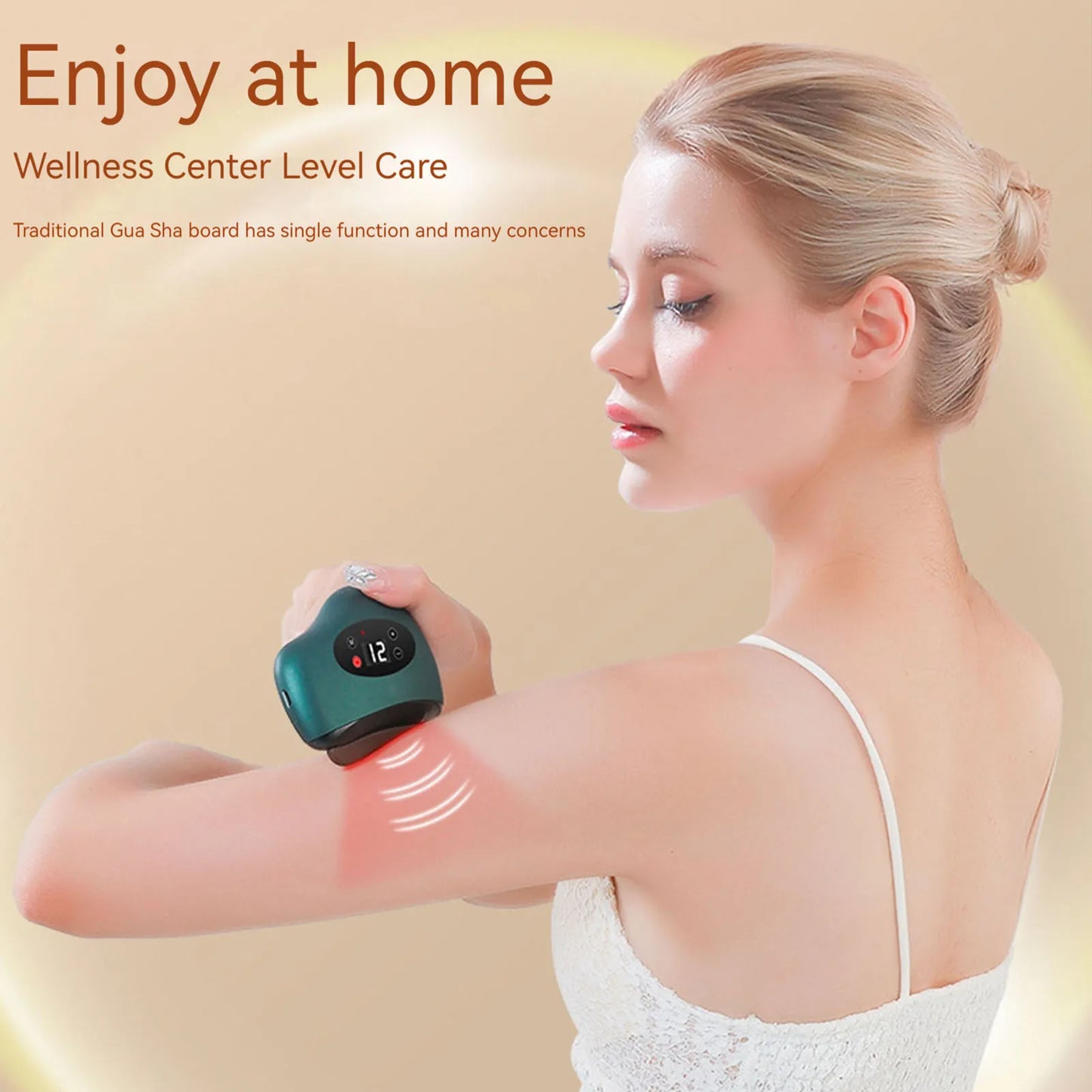 muscle scraping device for deep tissue relaxation and skin care