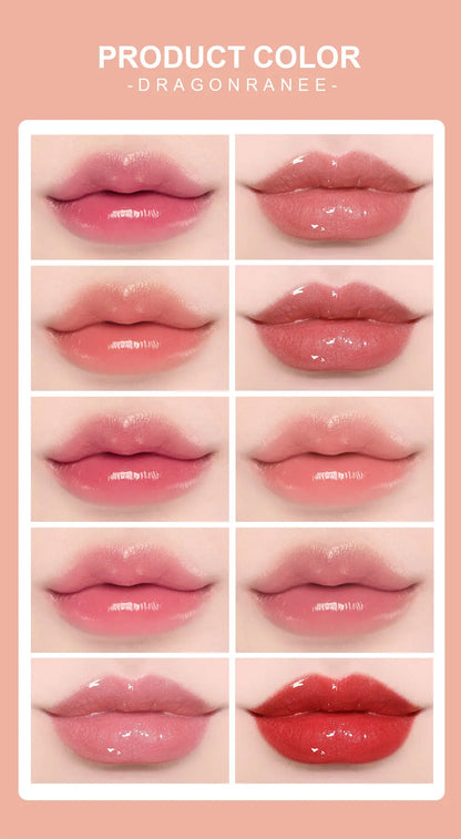 Twelve-Piece Lip Gloss Set, Water-Glossy Mirror Shimmer Lip Gloss, Moisturizing Lip Gloss, Non-Fading, Easy to Apply, Long-Lasting Makeup Effect Lip Gloss Set