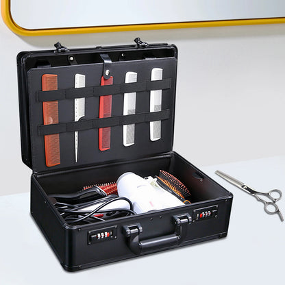 large capacity barber toolbox for organizing hair tools
