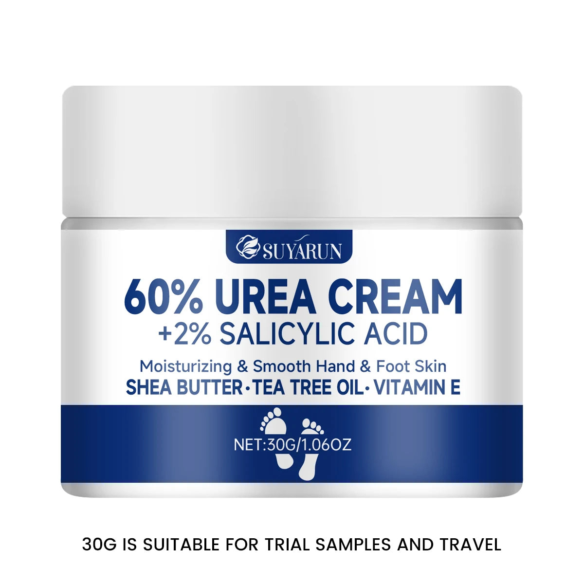 Foot Cream for Cracked Heels & Dry Skin - Intensive Moisturizing Treatment, Callus Remover, Diabetic Foot Care.