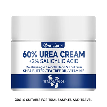 Foot Cream for Cracked Heels & Dry Skin - Intensive Moisturizing Treatment, Callus Remover, Diabetic Foot Care.