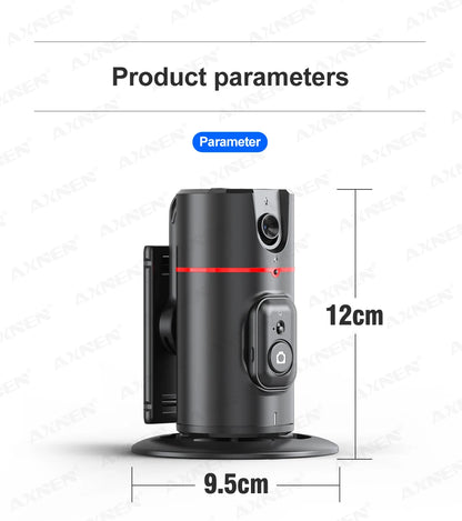 360 Rotation Auto Face Tracking Gimbal Stabilizer Desktop Following Video Shooting with Remote Shutter for Smartphones
