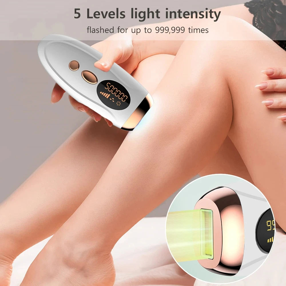 ipl device for reducing hair growth and improving skin