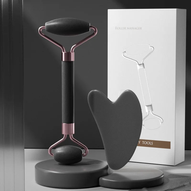 2Pcs Face Massager Roller | Guasha & Skin Care Tools