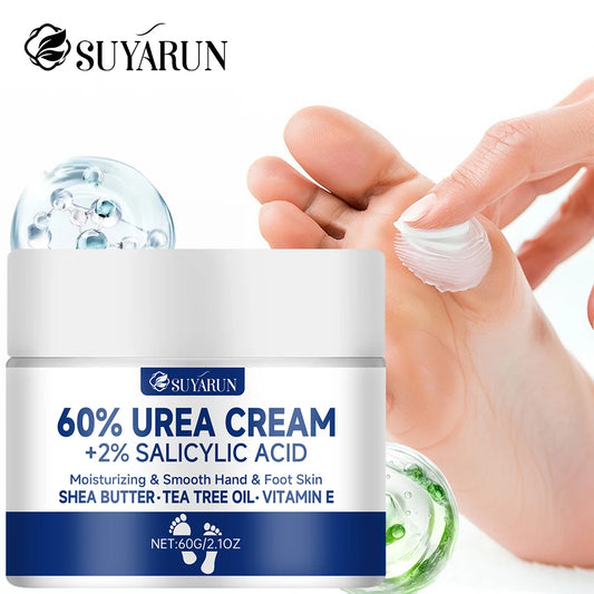 Foot Cream for Cracked Heels & Dry Skin - Intensive Moisturizing Treatment, Callus Remover, Diabetic Foot Care.