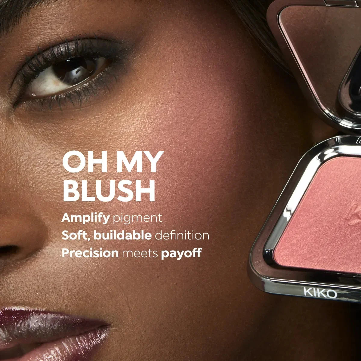KIKO Unlimited Blush Long Lasting Rouge Powder Blusher With a Buildable Result Lipstick Cheek Pocket Blush Easy To Apply Color