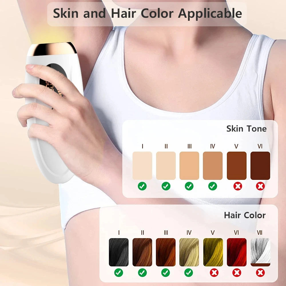 ipl epilator for permanent hair reduction and skin care